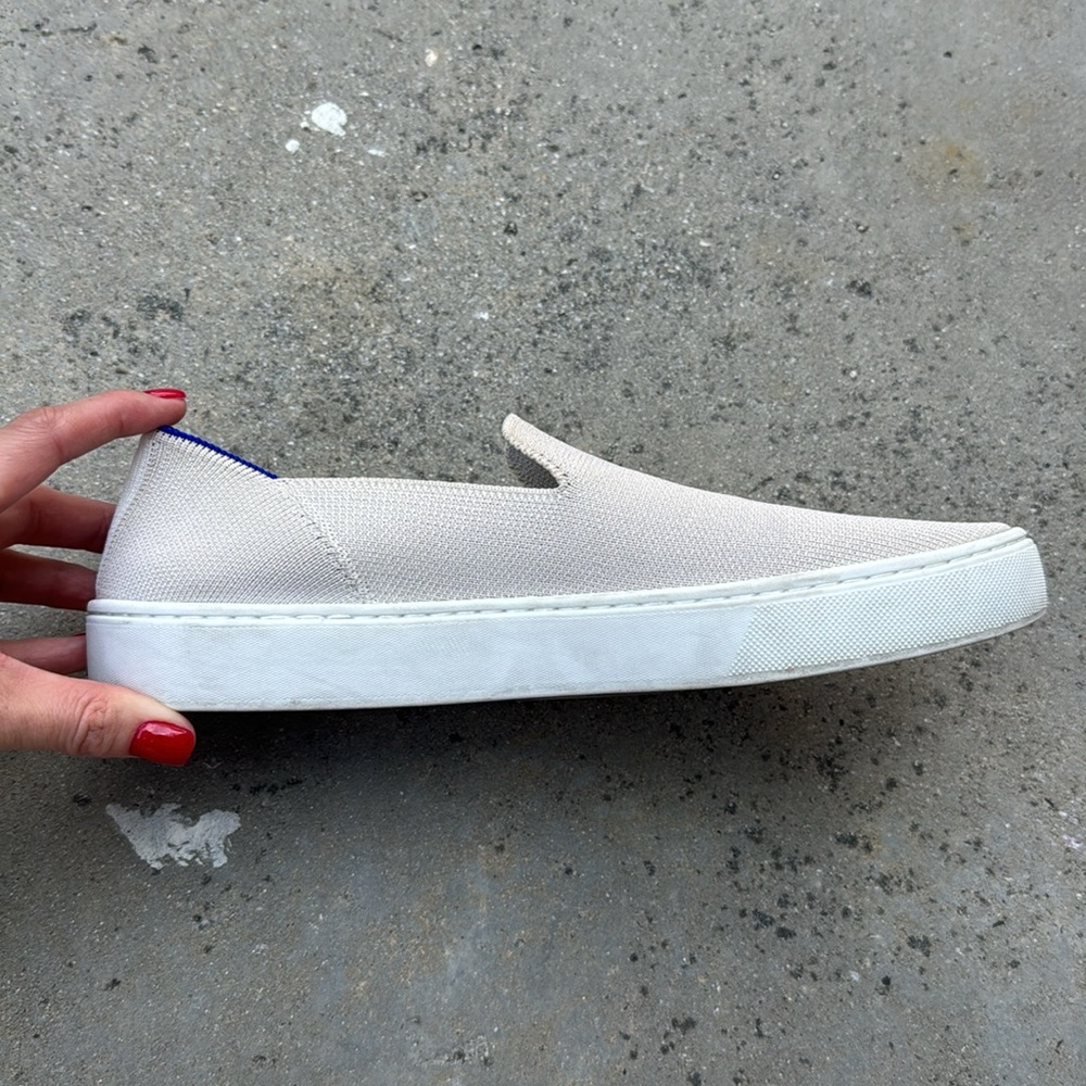 Rothy's Cream Slip-On Sneakers - Picture 6 of 7